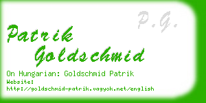 patrik goldschmid business card